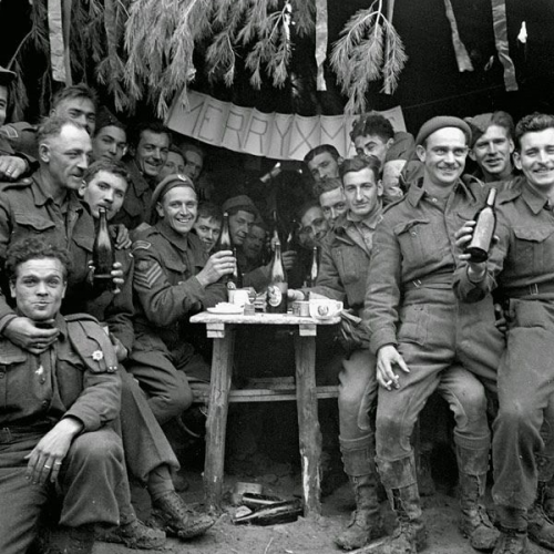 Denmark 1944 islandic military men around a table